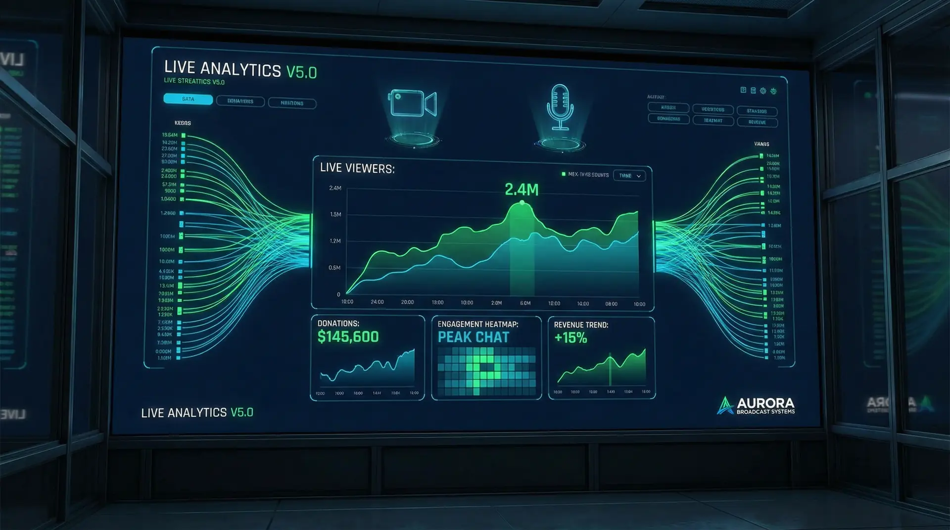 直播带货数据分析仪表盘 - 流量密码